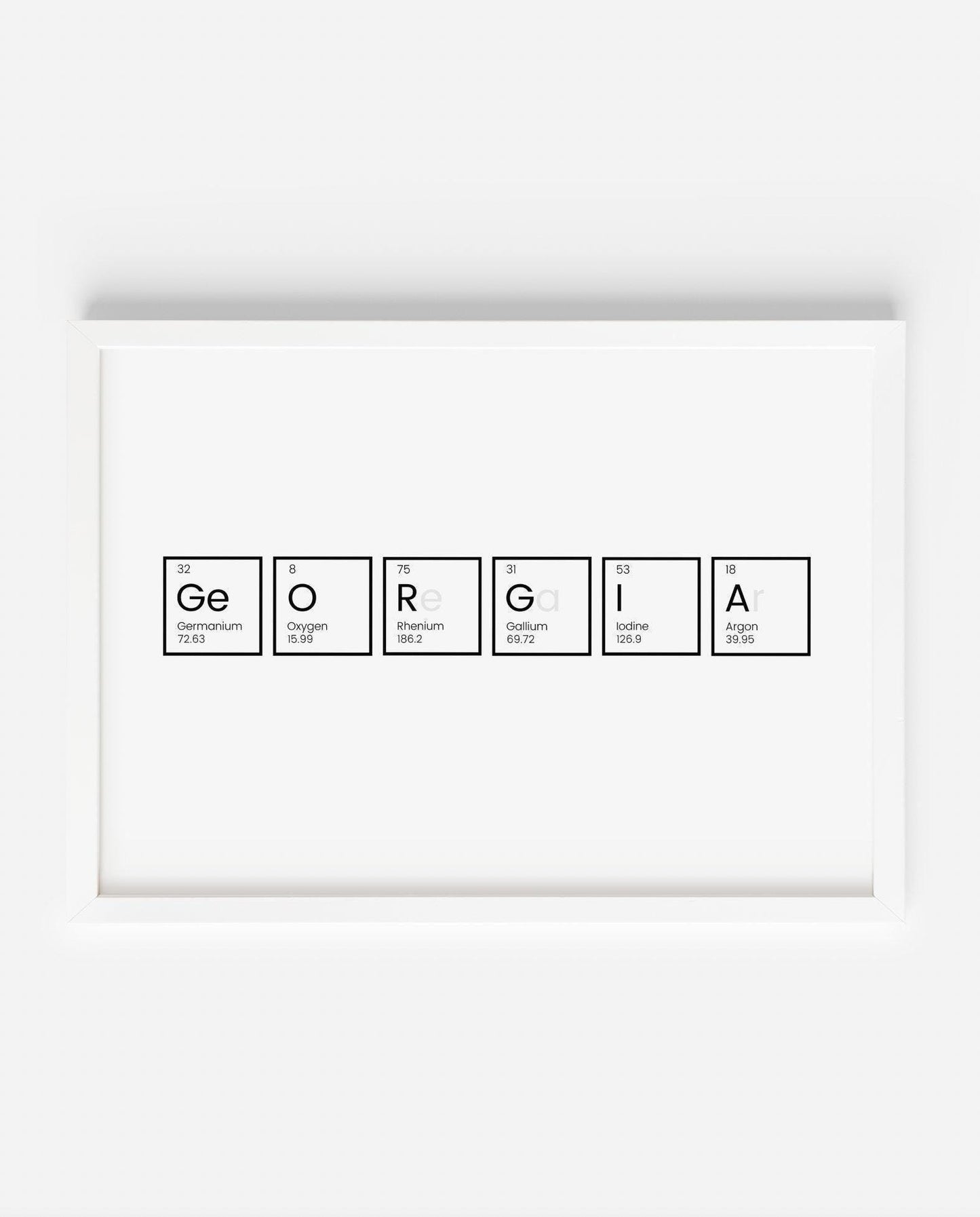 Periodic Table Custom Print