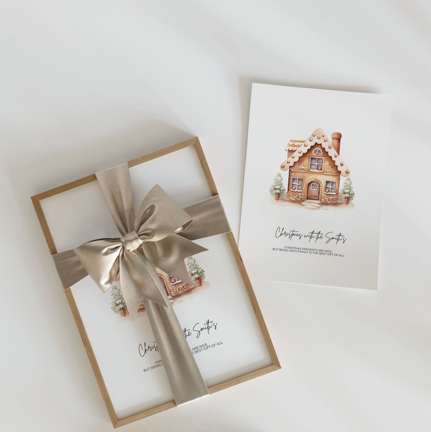 Gingerbread House Personalised Print