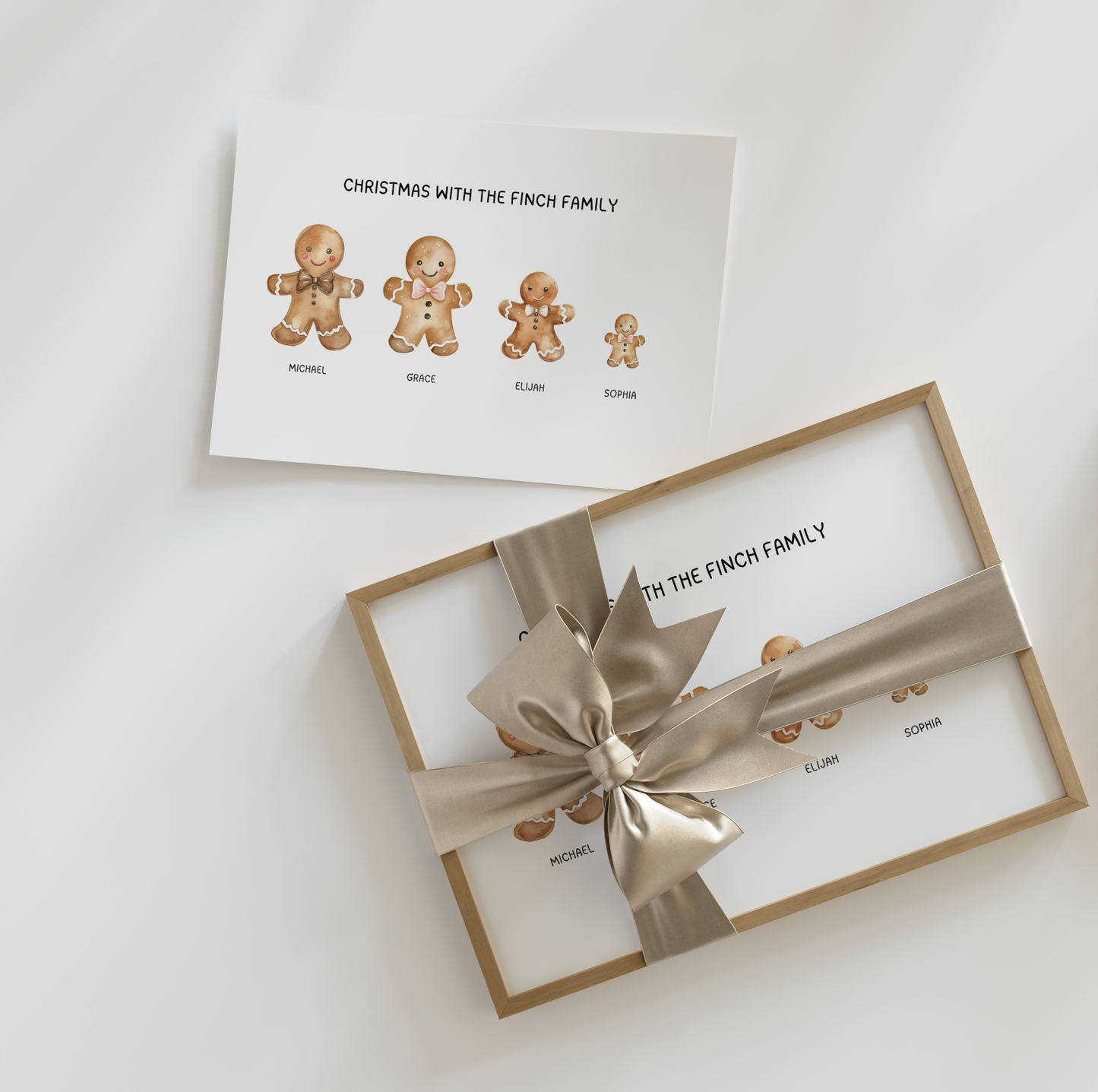 Gingerbread Personalised Print