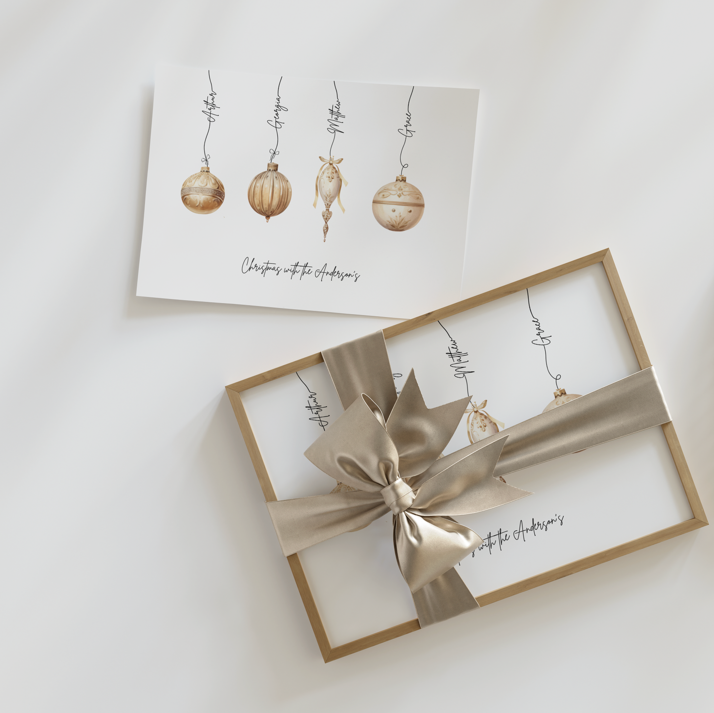 Christmas Bauble Personalised Print
