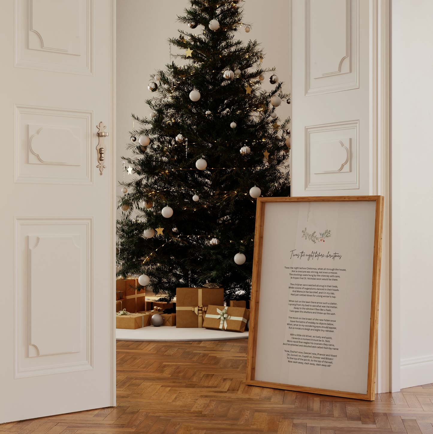 Twas the Night Before Christmas Personalised Print