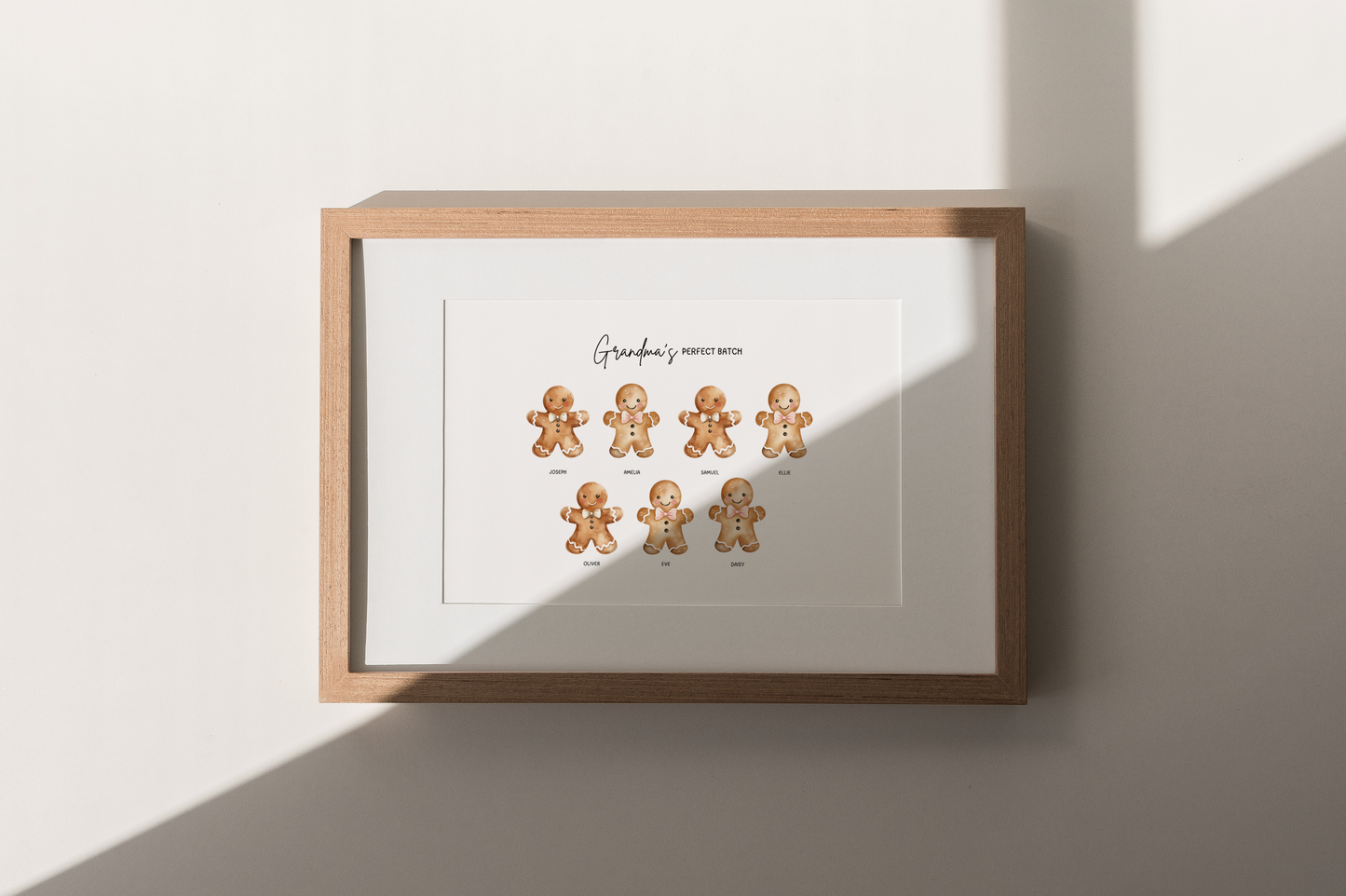 Gingerbread Personalised Print