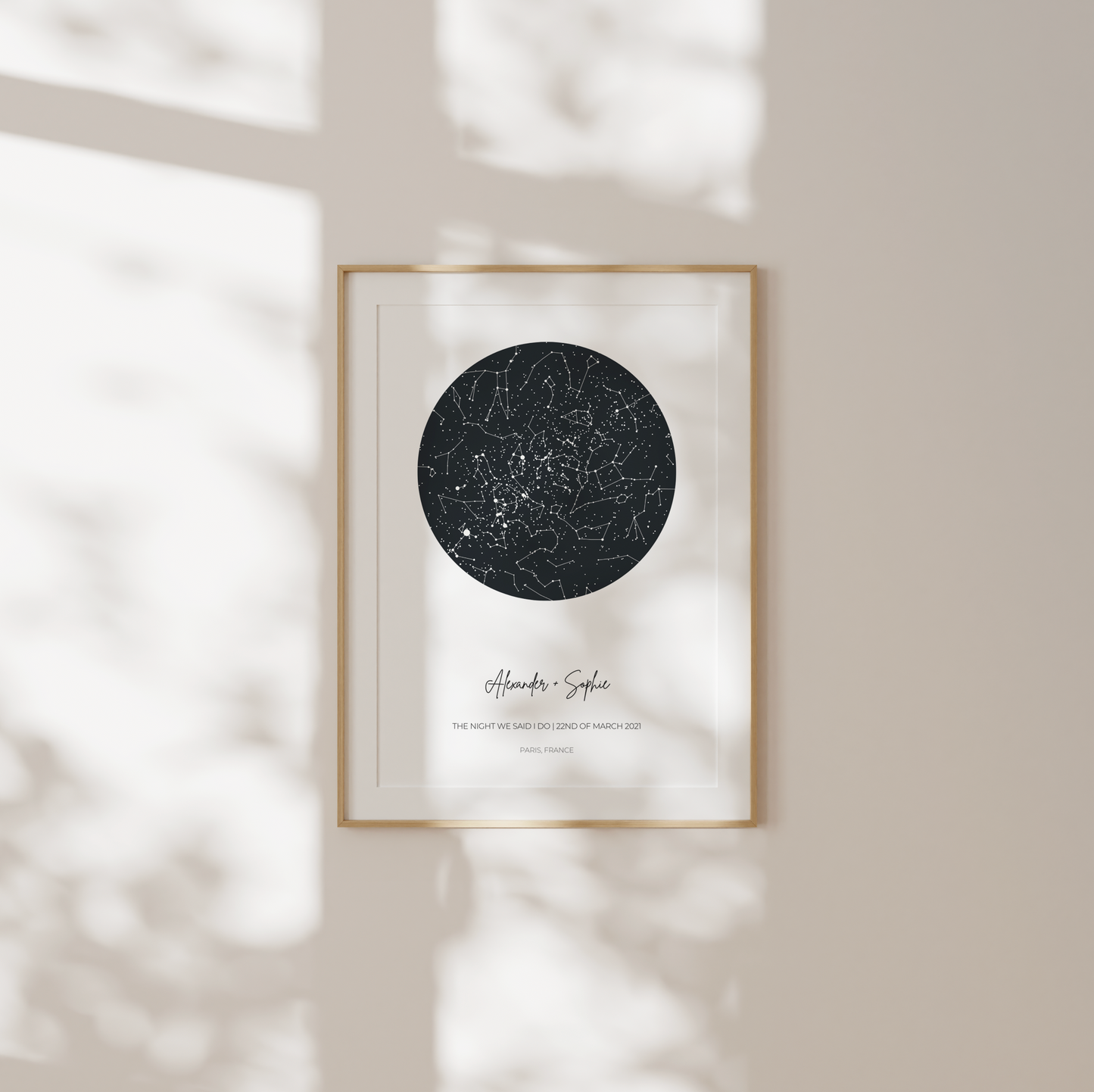 Constellation Star Map Personalised Print