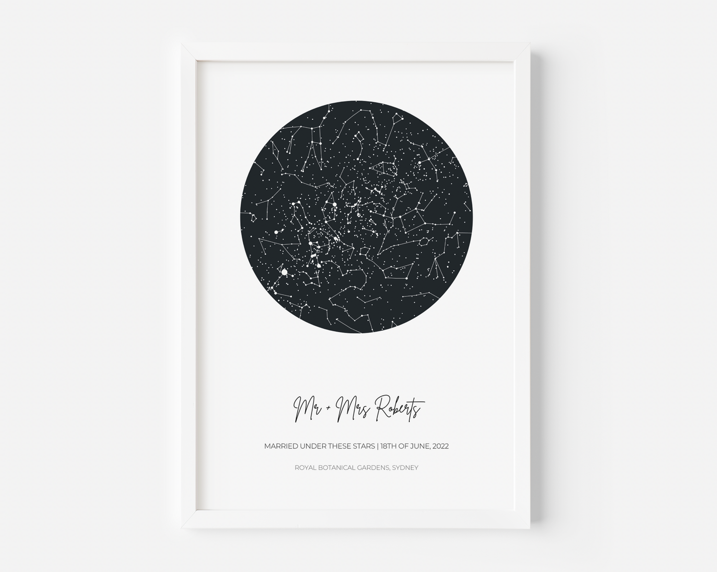 Constellation Star Map Personalised Print