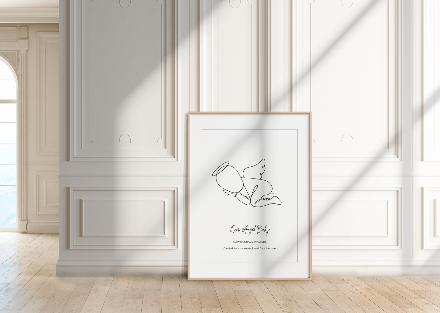 Angel Baby Miscarriage Personalised Print
