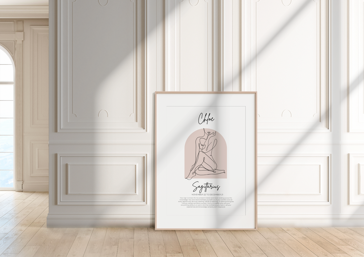 Zodiac Name Personalised Print