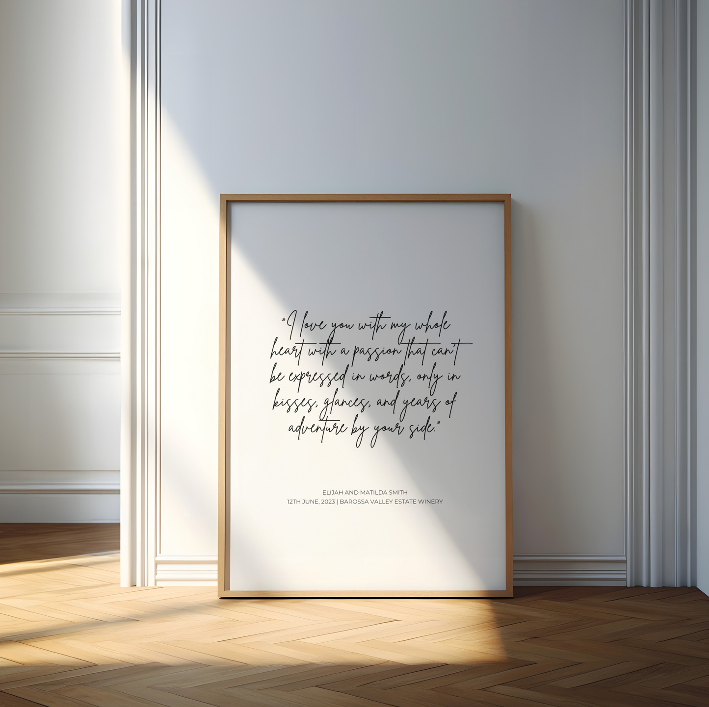 Lyrics or Quote Personalised Print