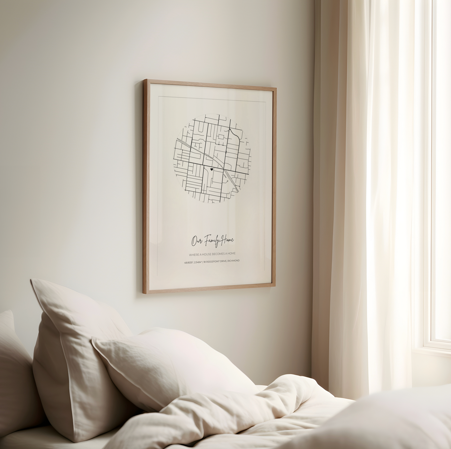 Location Map Personalised Print