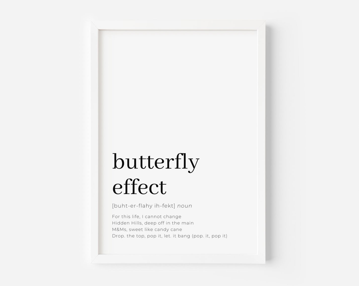 Butterfly Effect by Travis Scott Poster Print - Created By Zoe