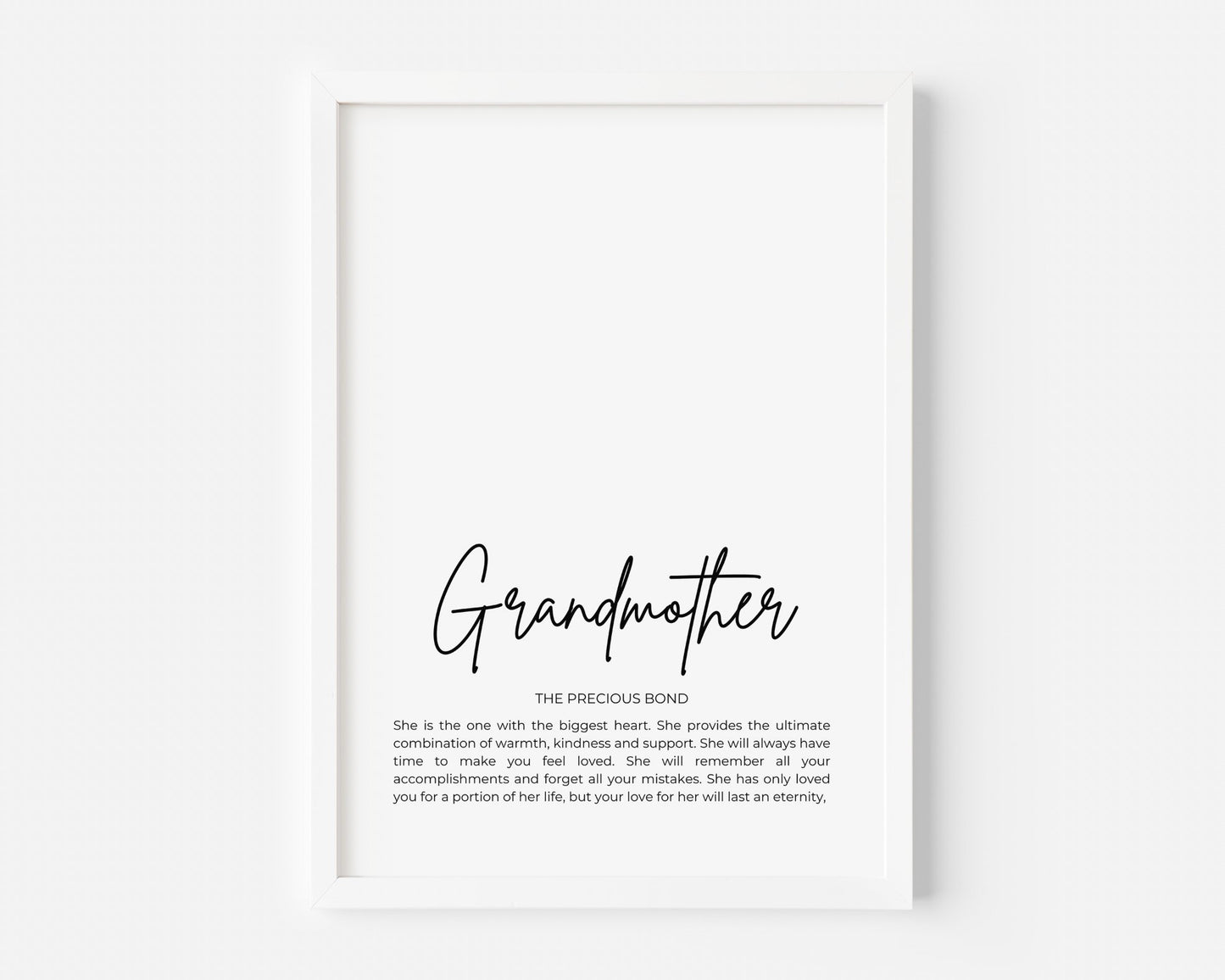 Grandmother - The Precious Bond Print - Created By Zoe