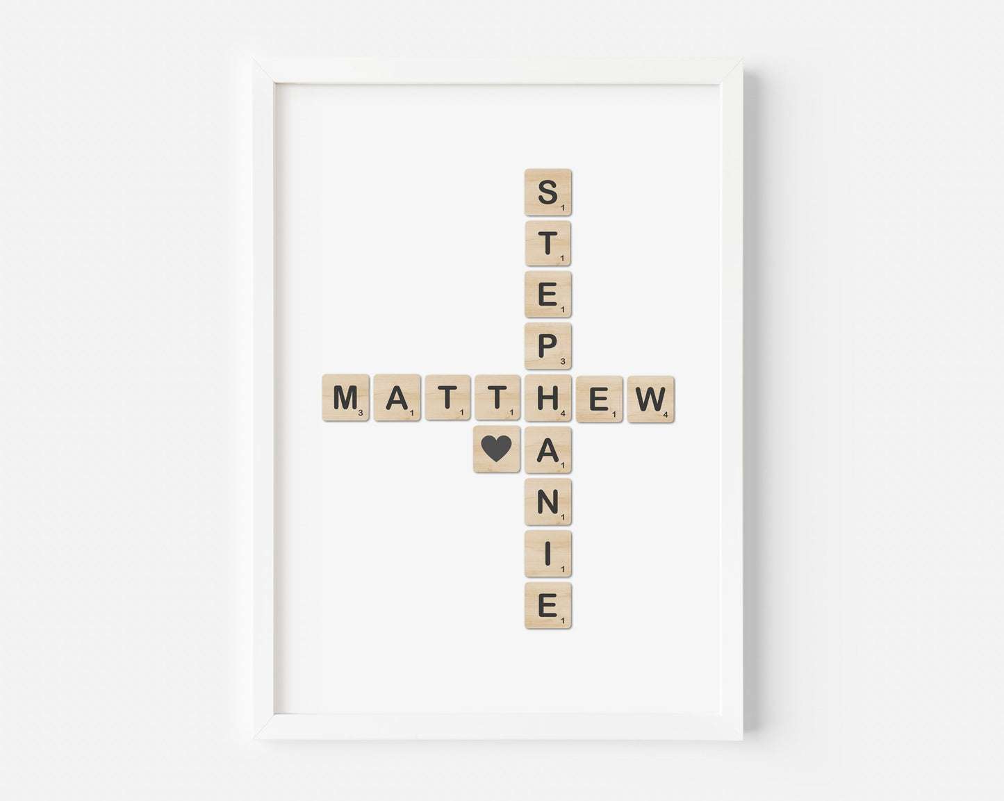 Scrabble Board Customisable Print - Created By Zoe