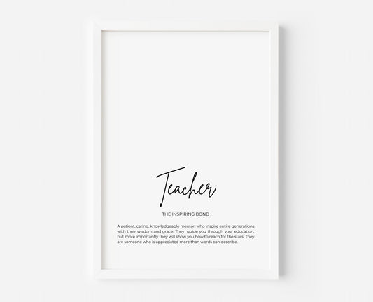 Teacher - The Inspiring Bond - Created By Zoe