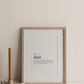 In Memory Of Custom Print