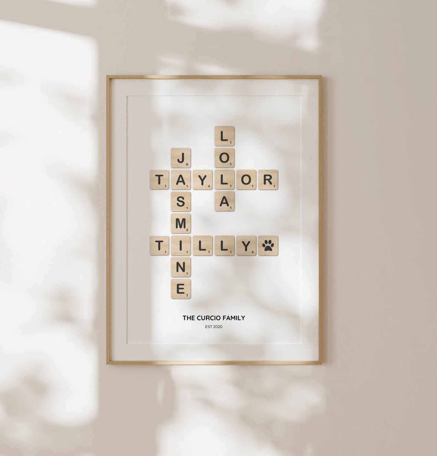 Scrabble Tile Custom Print