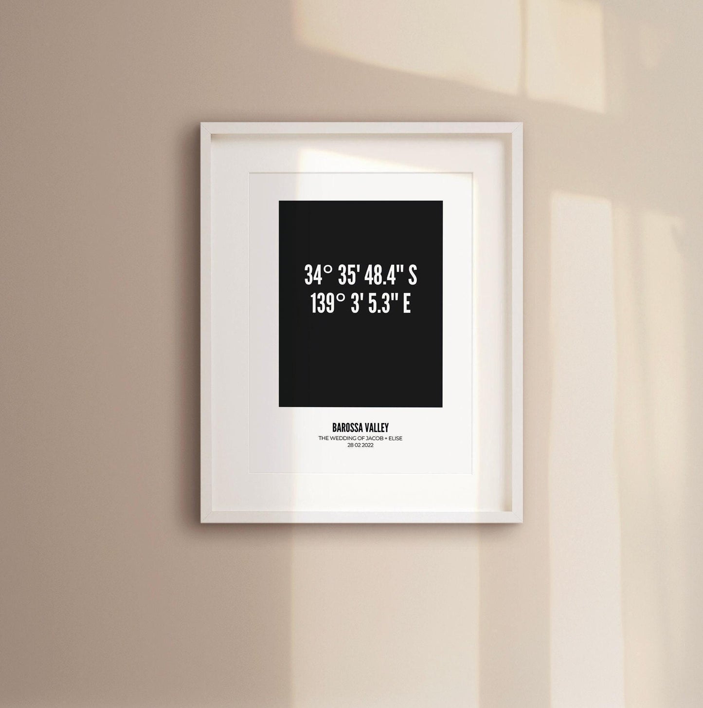 Coordinates Custom Print