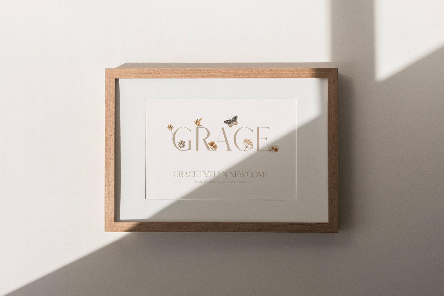 Butterfly Name Custom Print