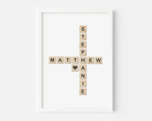 Scrabble Tile Custom Print