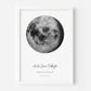 Custom Moon Phase Print | Personalised Celestial Poster | Personalized Lunar Night Sky Framed Wall Art