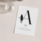 Flirty Zodiac Initial Custom Print