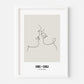 Kissing - Square Custom Print