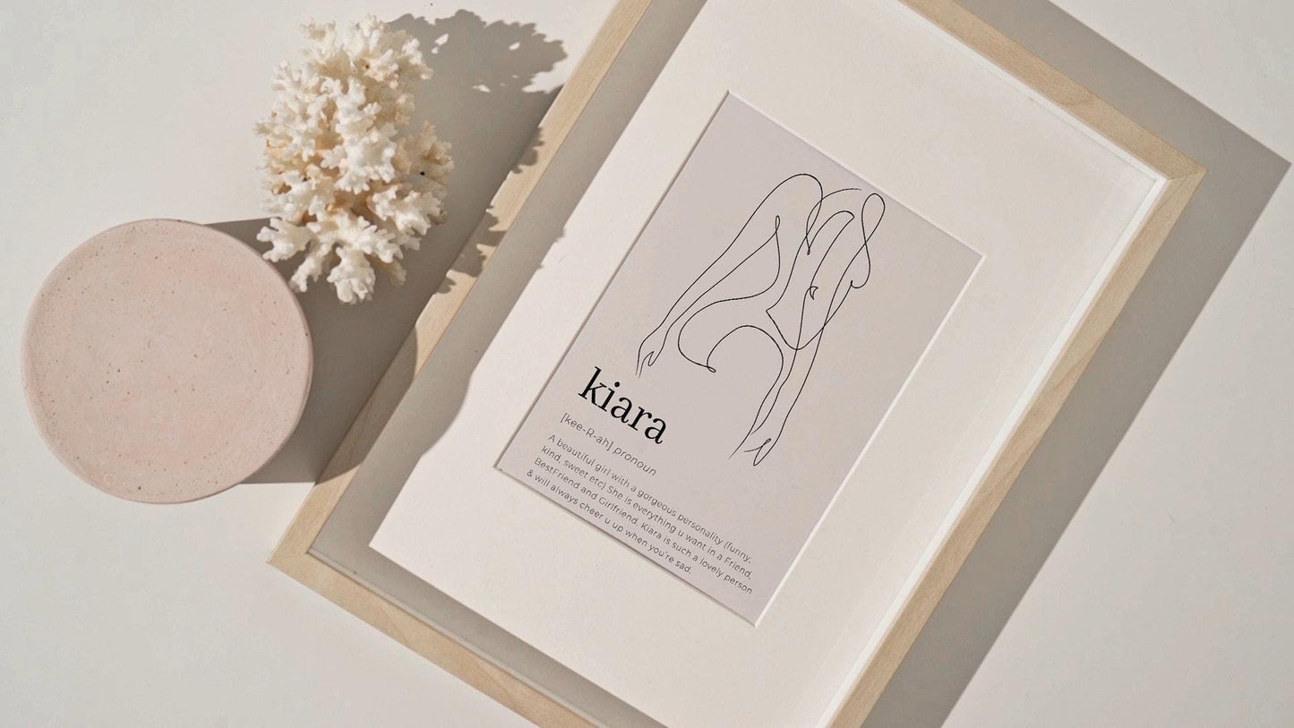Name Definition Custom Print