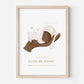Angel Baby Watercolour Custom Print