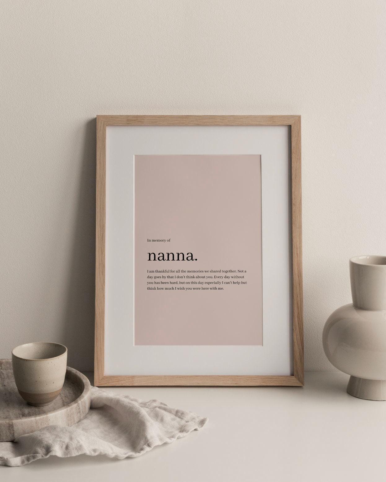 In Memory Of Custom Print