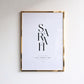 Zodiac Initials Custom Print