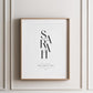 Zodiac Initials Custom Print
