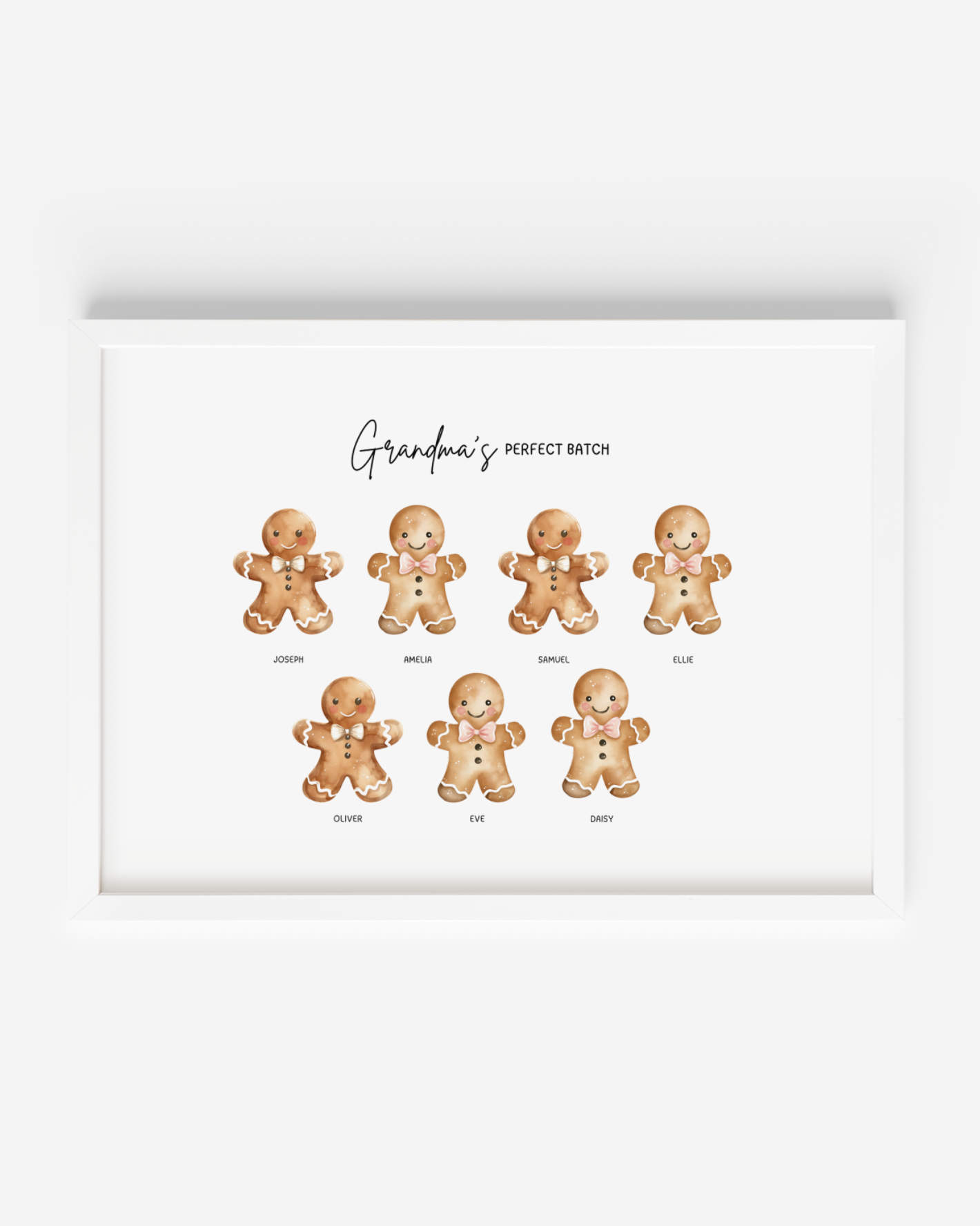 Gingerbread Personalised Print