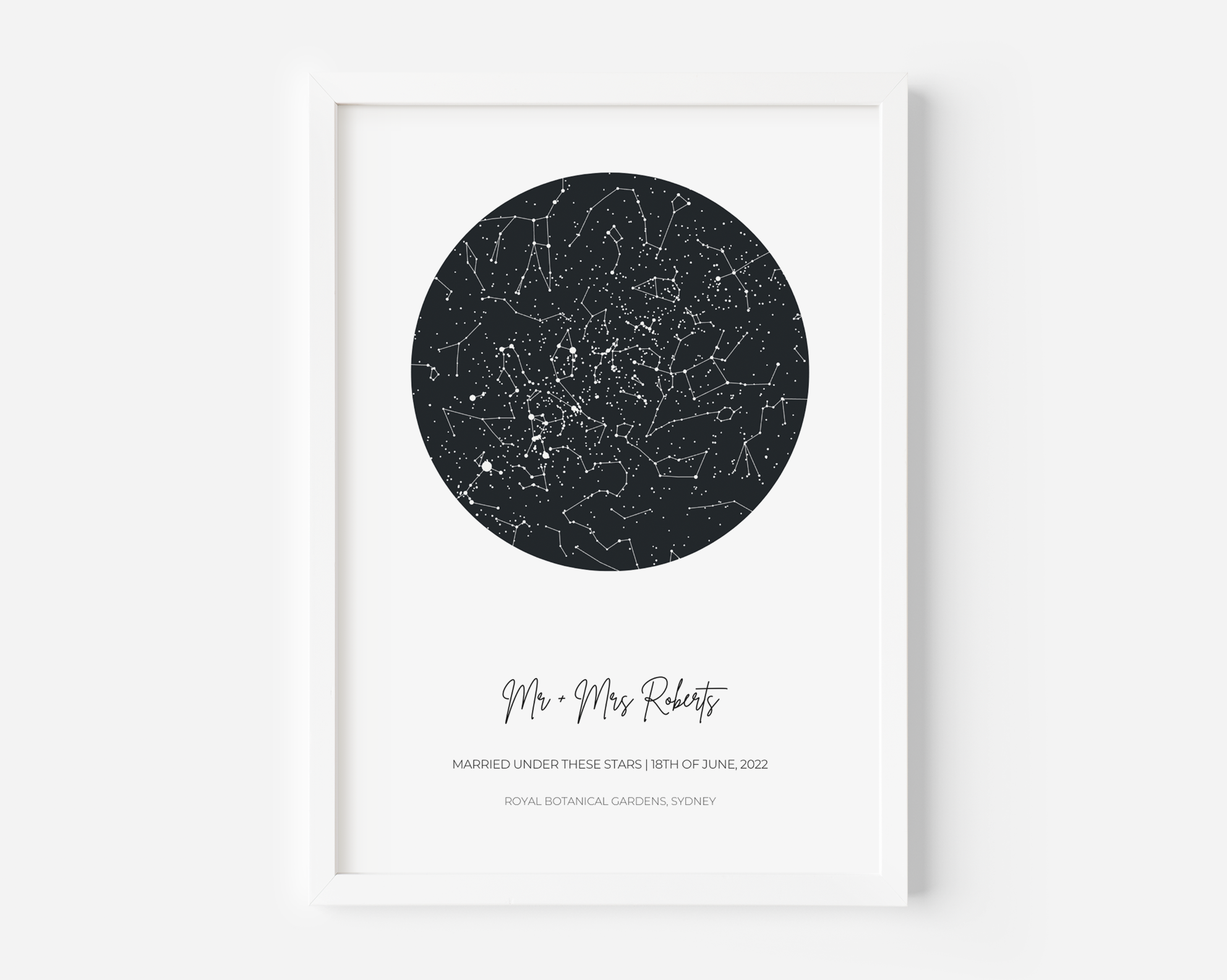 Constellation Star Map Personalised Print