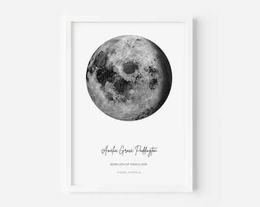 Moon Phase Personalised Print