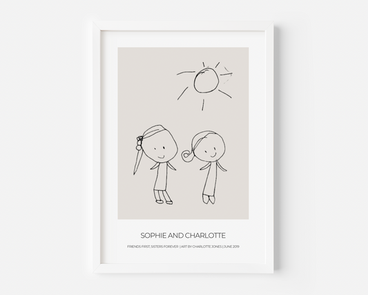 Kids Artwork Personalised Print