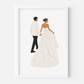 Personalised Wedding Illustration