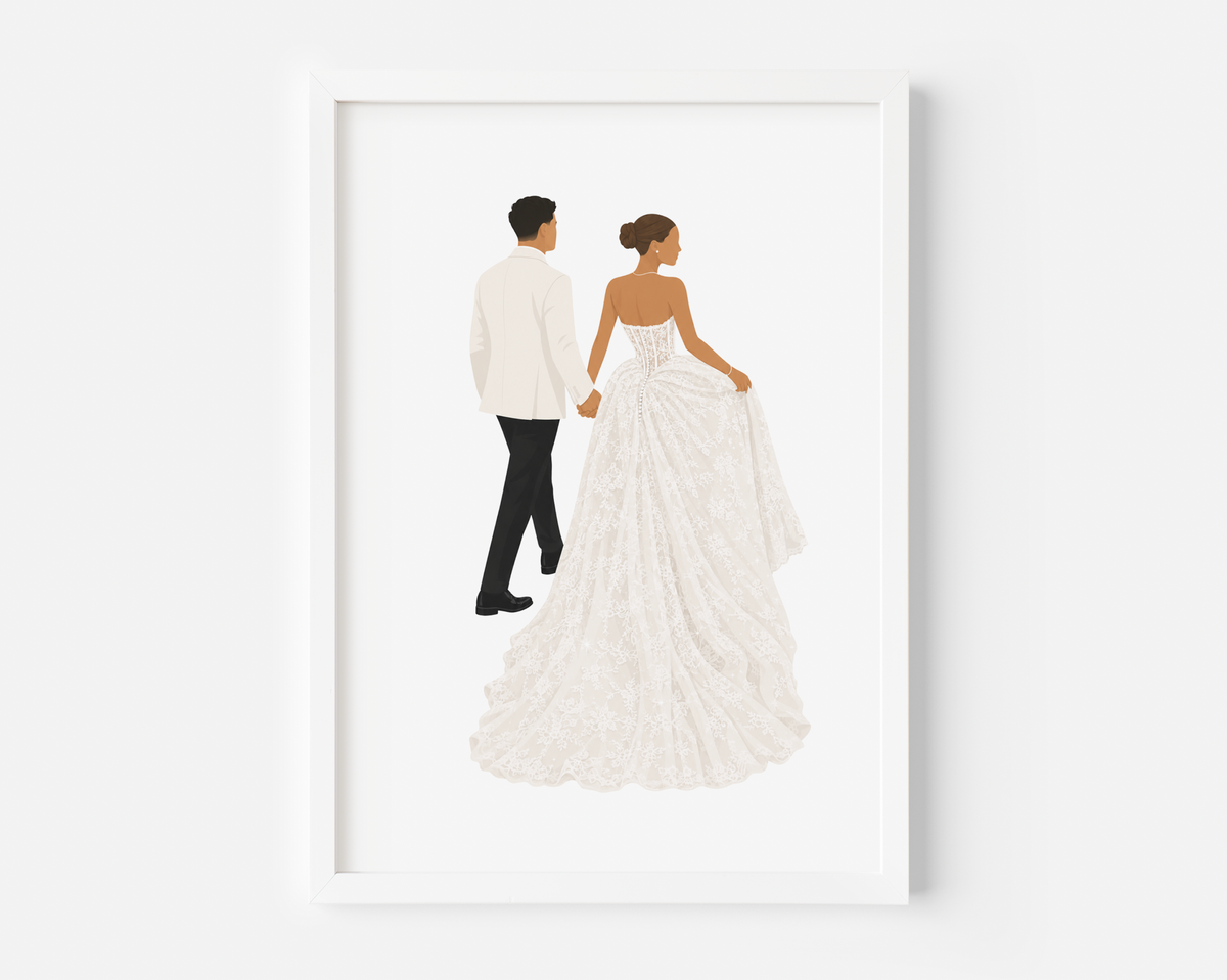 Personalised Wedding Illustration
