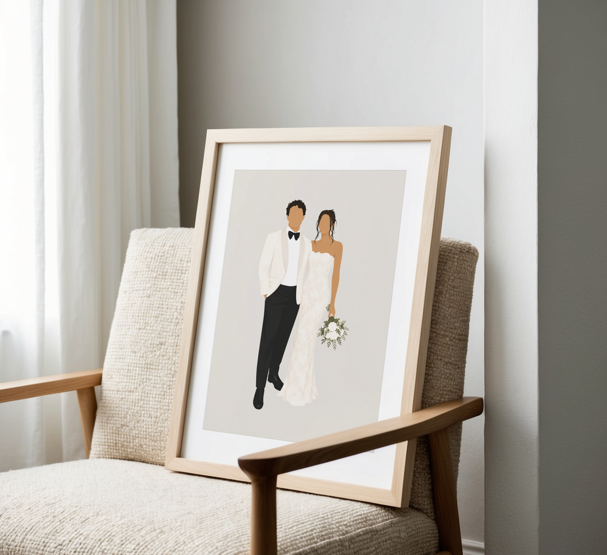 Personalised Wedding Illustration