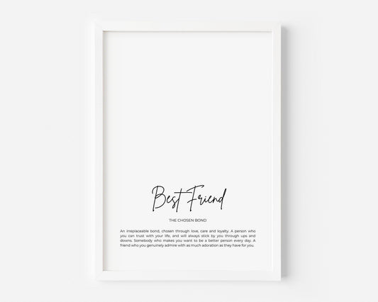 Best Friend  Custom Print