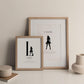 Flirty Zodiac Initial Custom Print
