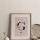 Floral Initial Custom Print
