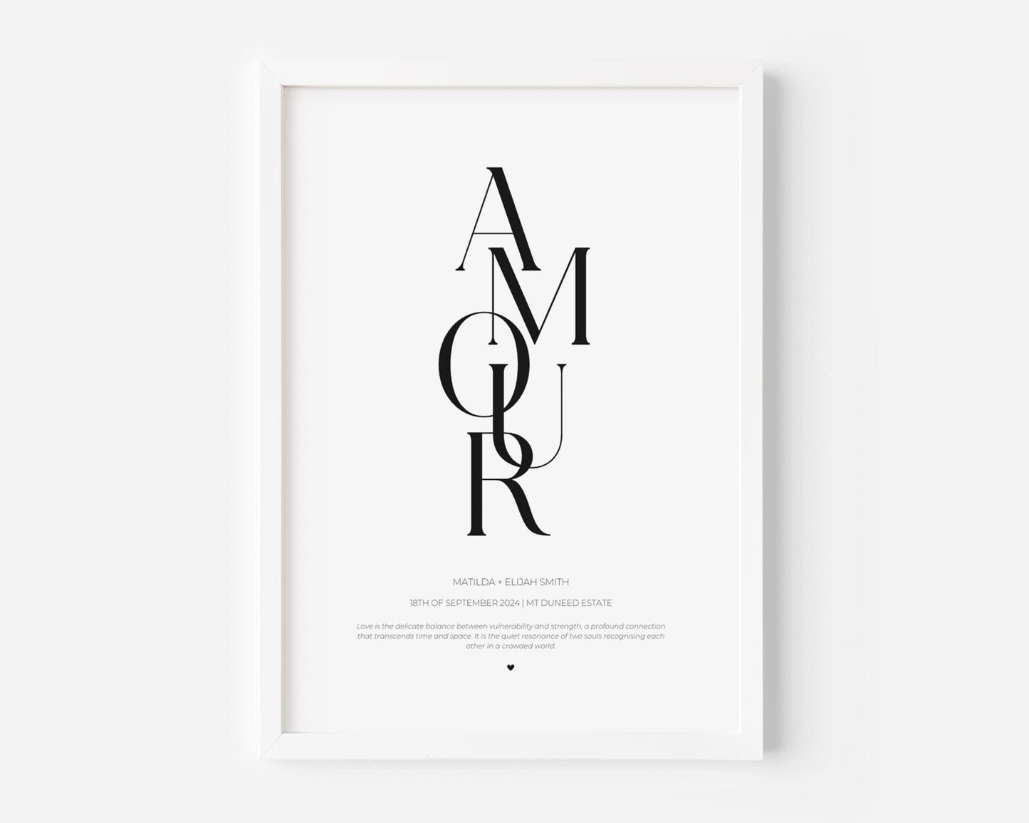 Amour Custom Print