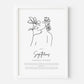 Floral Zodiac Custom Print