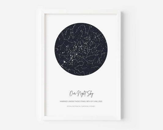 Star Map Custom Print