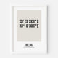 Coordinates Custom Print