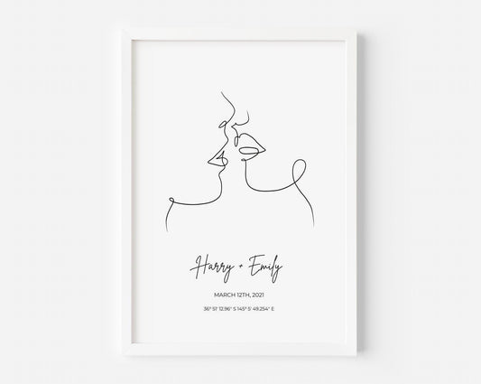 Kissing Custom Print