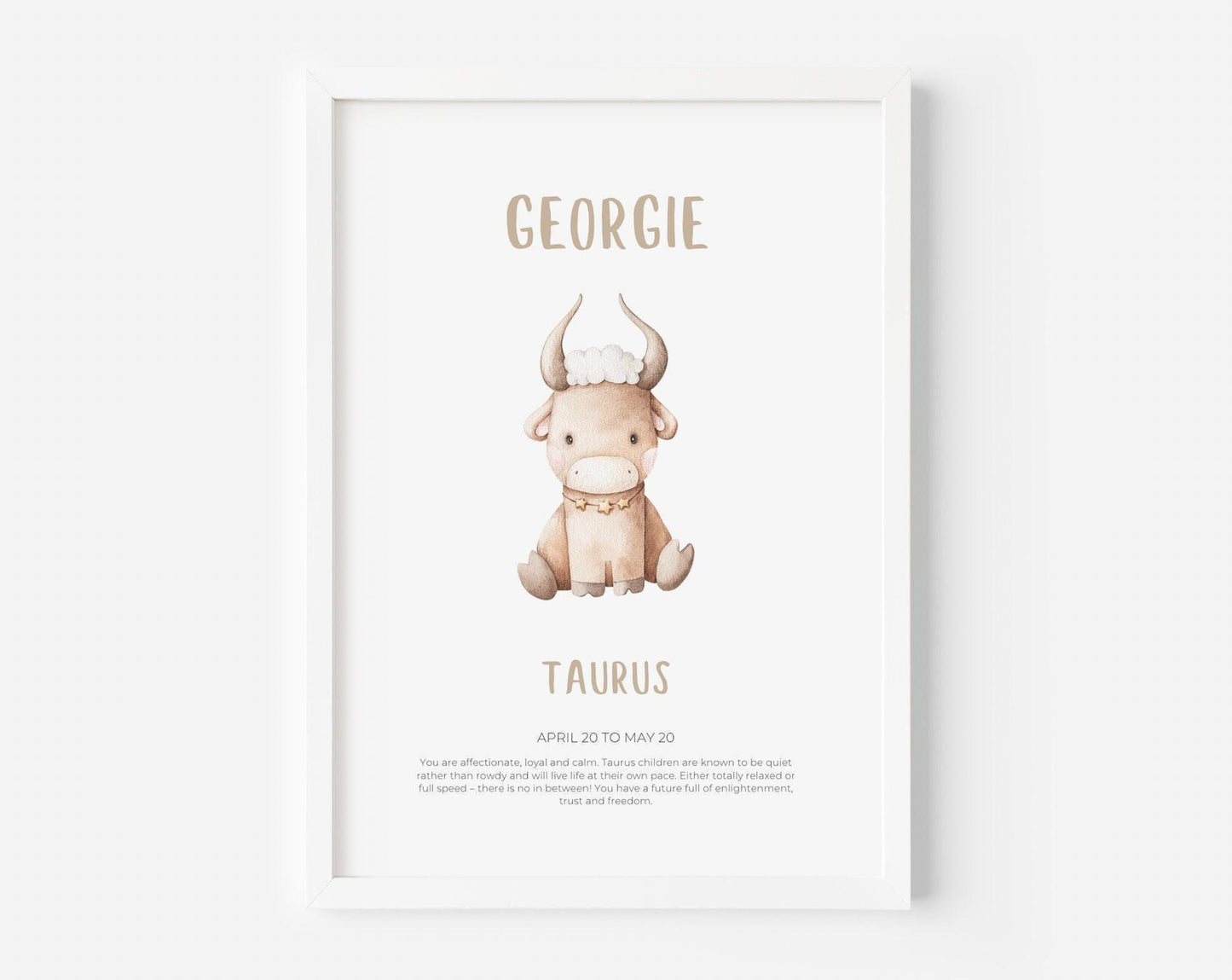 Kids Zodiac Custom Print