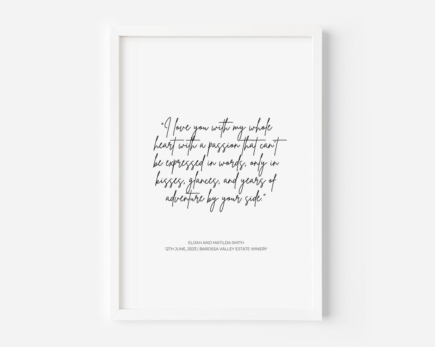 Song Quote Custom Print