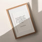 Song Quote Custom Print