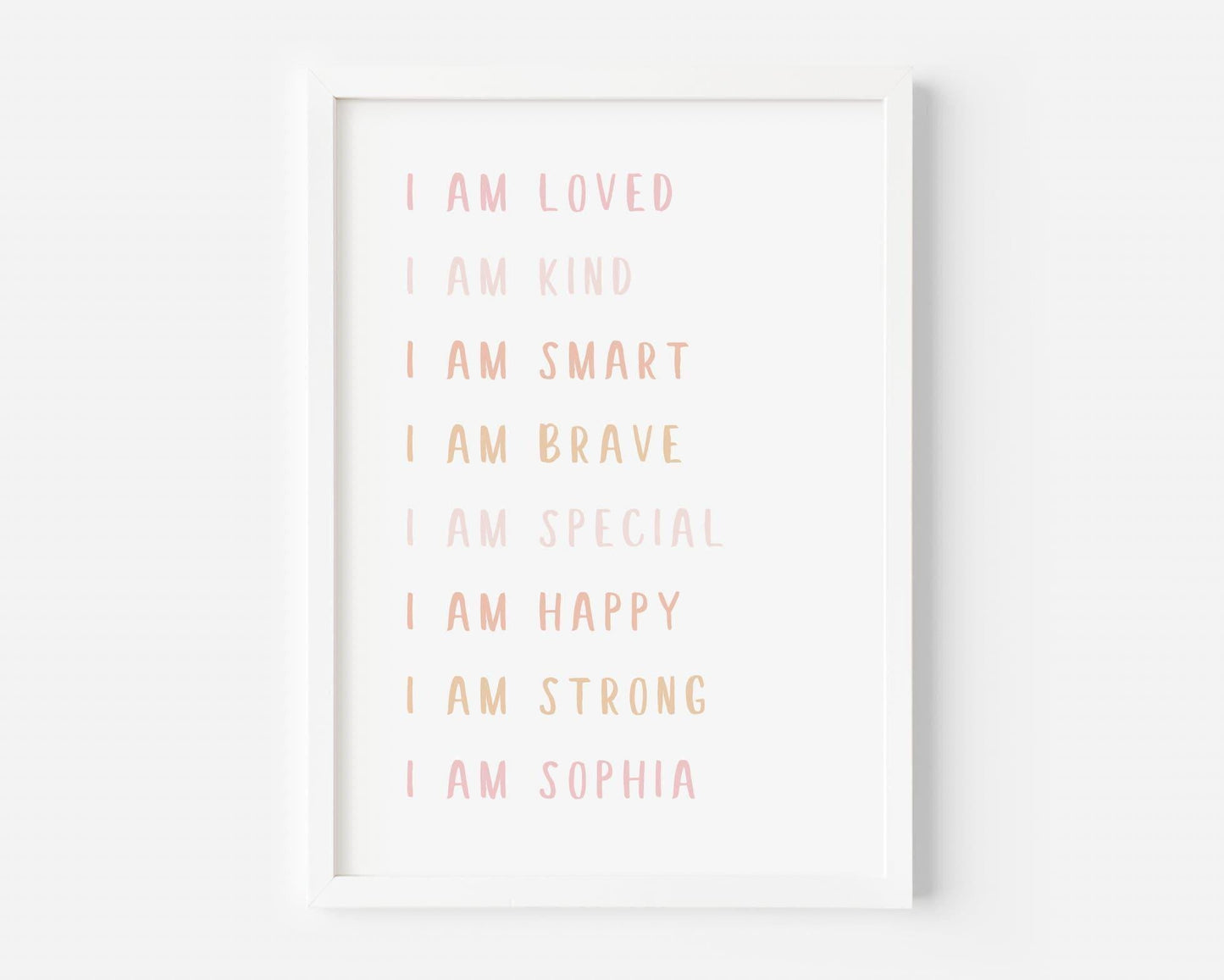 Kids Affirmation Custom Print