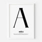 'A' is For 'Name' Customisable Print - Created By Zoe