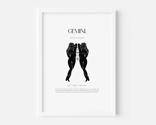 Flirty Zodiac Poster Print - Created By Zoe